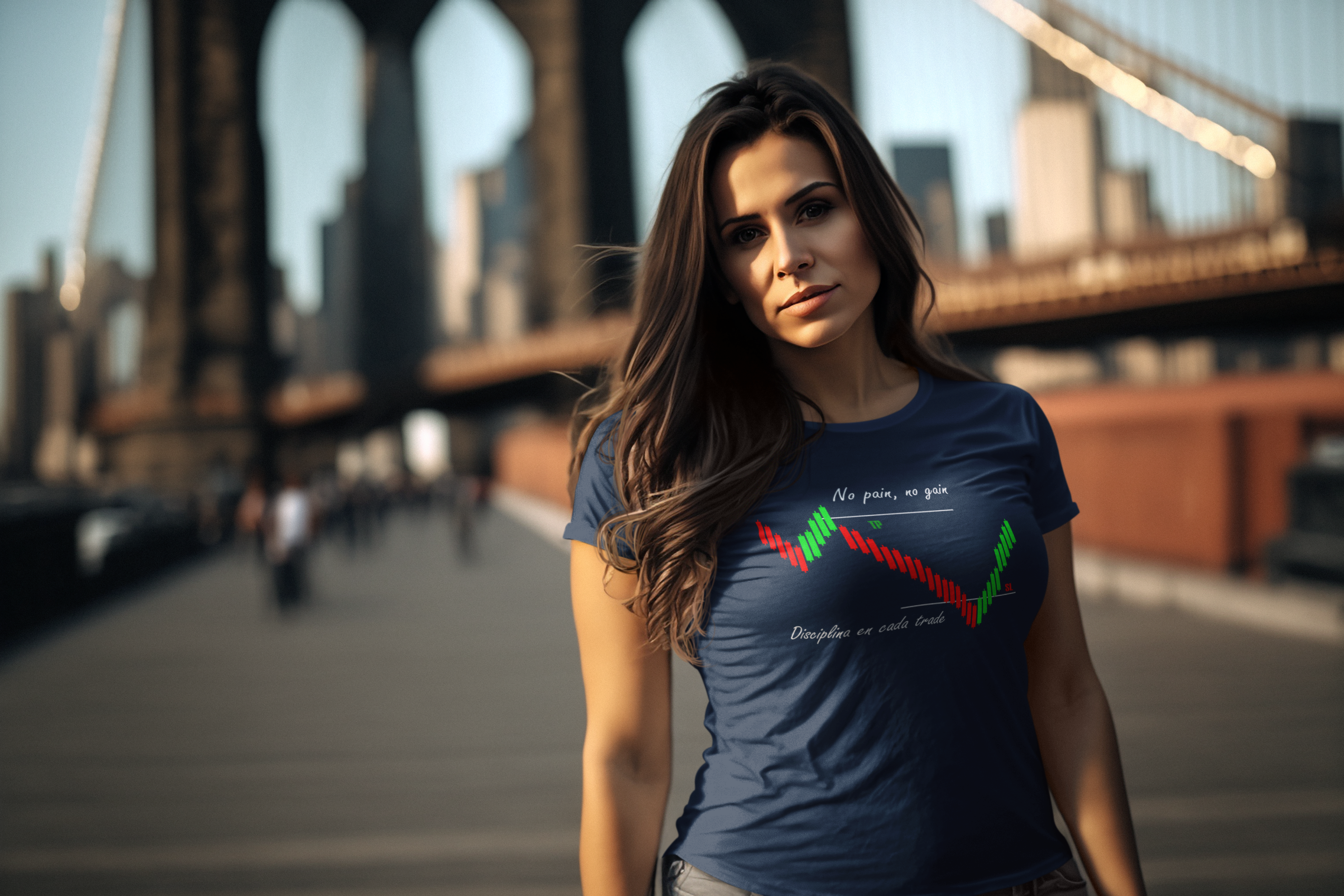 Polera Trade "No Pain, No Gain" – Resiste, aprende, gana