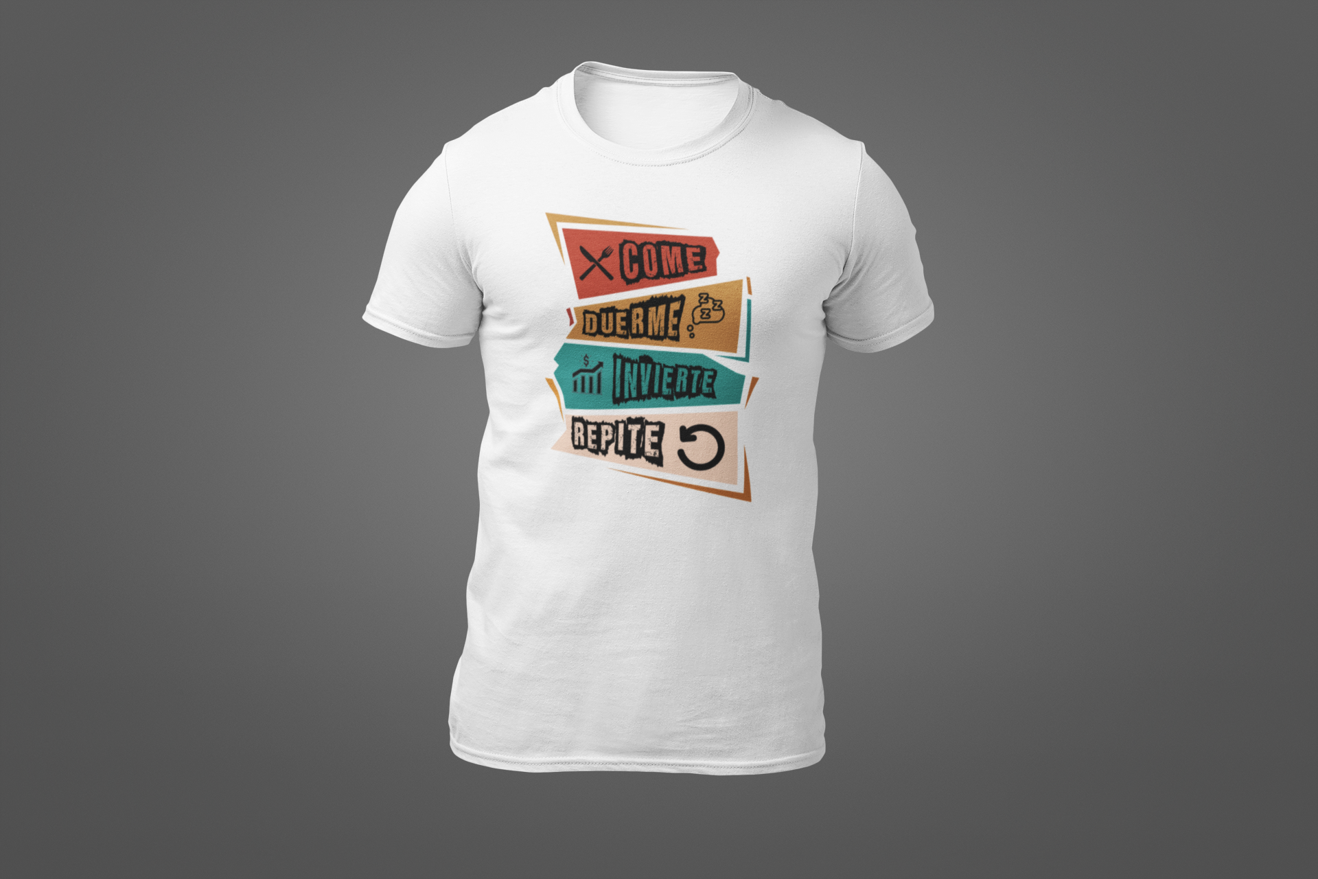 Polera Trade "Come, Duerme, Invierte, Repite" – Rutina de un trader