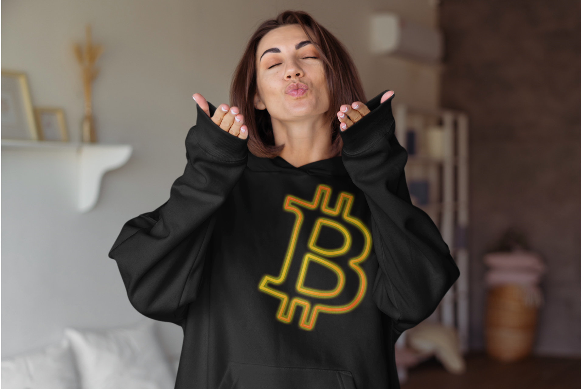 Hoodie Trade "Crypto Bold" – Bitcoin Edition