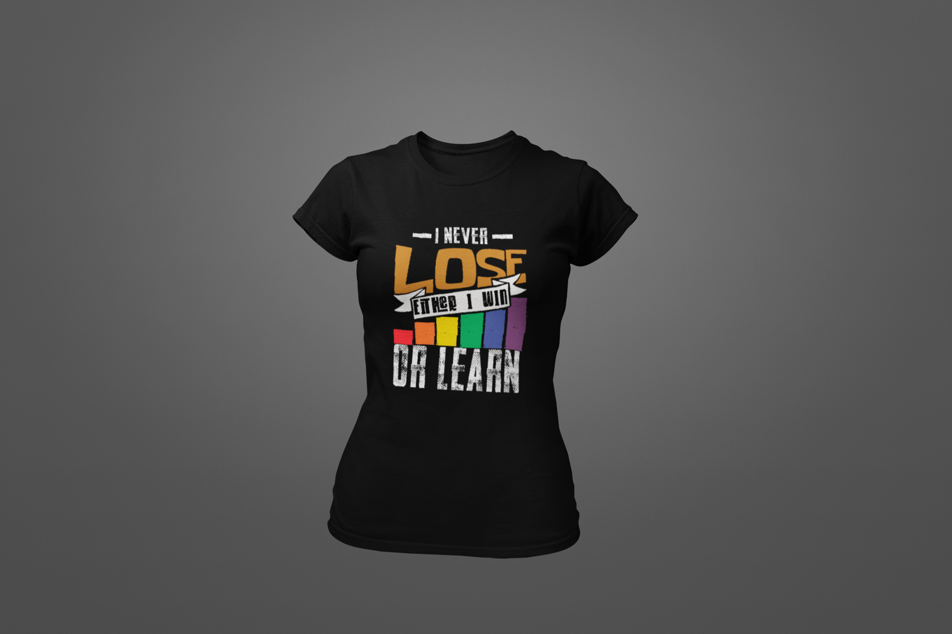 Polera Trade "I Never Lose" – La mentalidad del trader ganador
