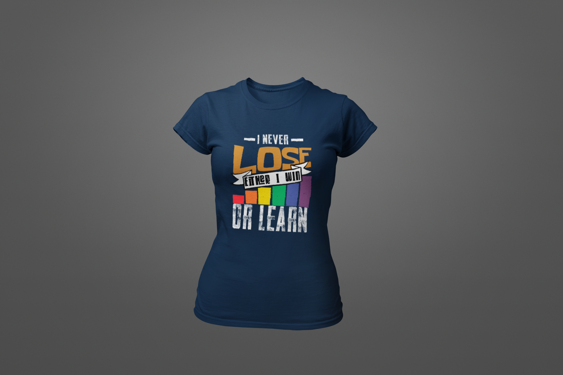 Polera Trade "I Never Lose" – La mentalidad del trader ganador