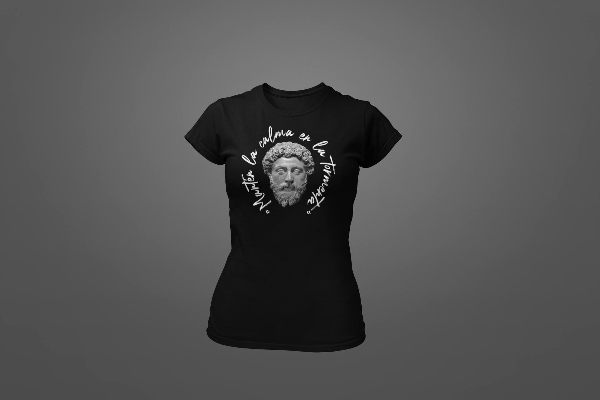 Polera Estoico "Mantén la calma en la tormenta" – Solo los fuertes dominan el caos