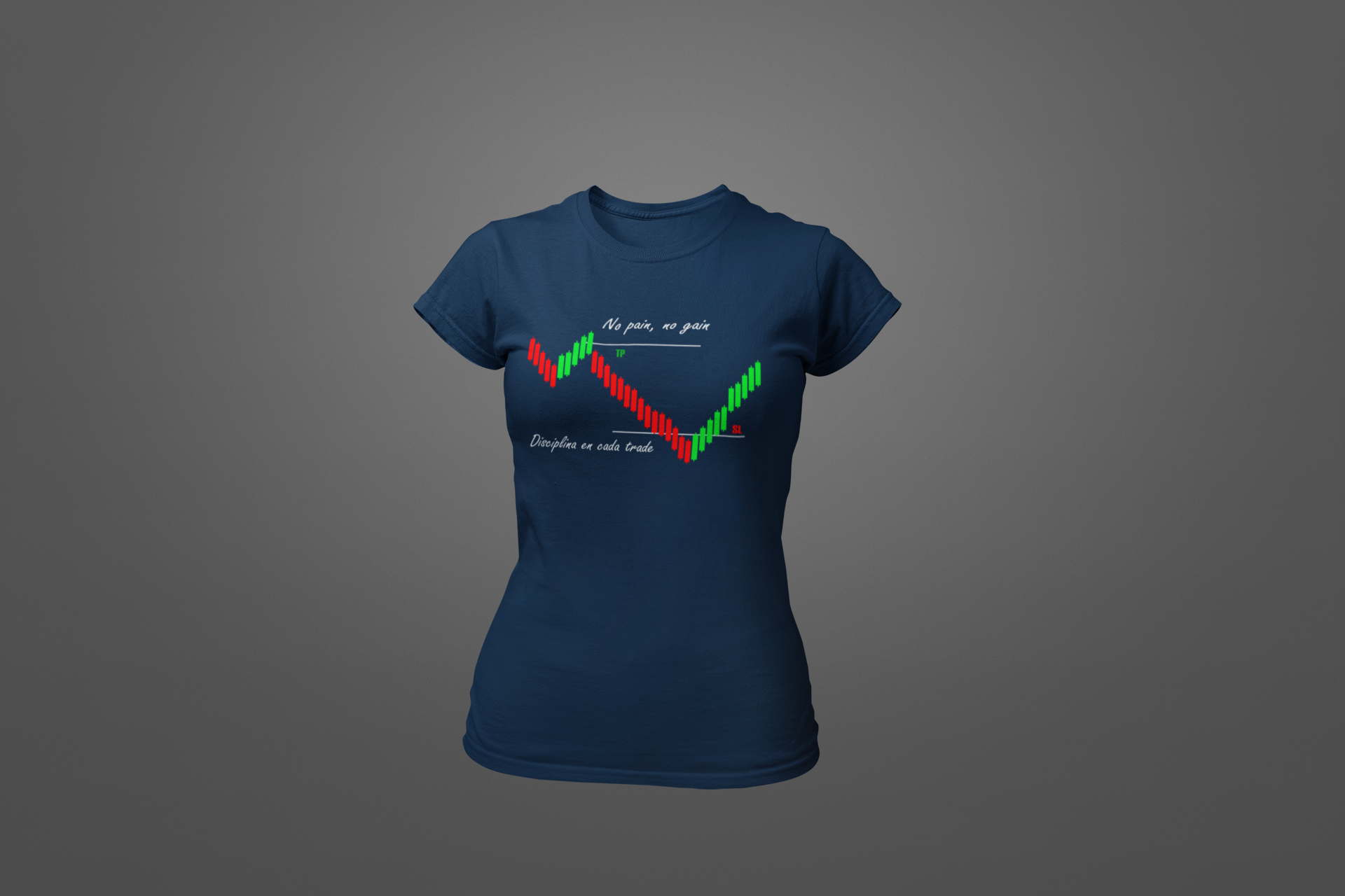 Polera Trade "No Pain, No Gain" – Resiste, aprende, gana