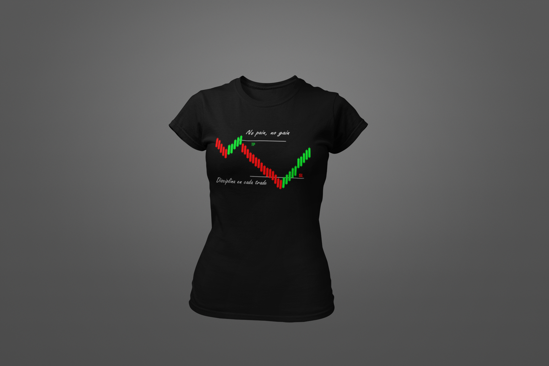 Polera Trade "No Pain, No Gain" – Resiste, aprende, gana