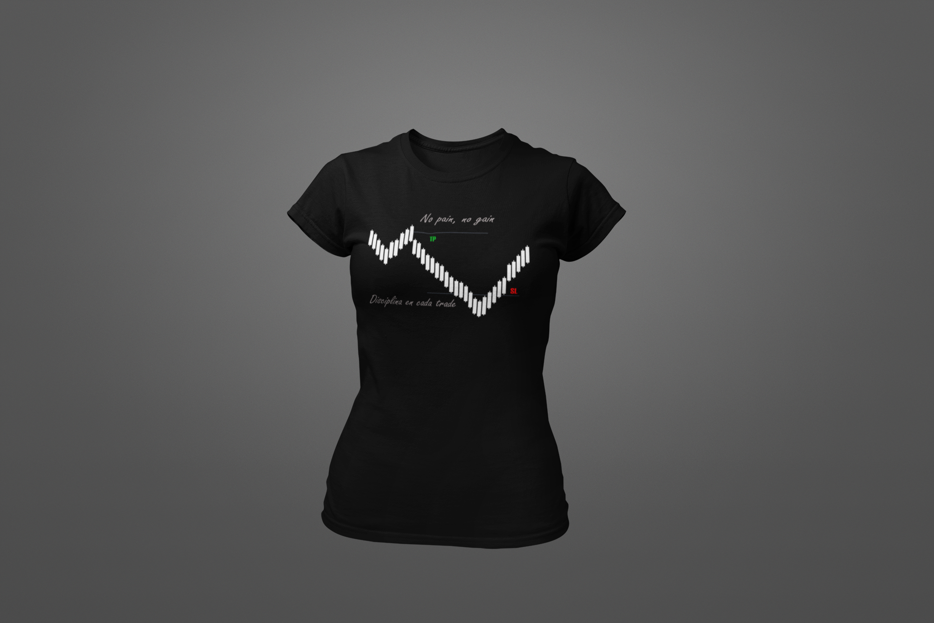 Polera Trade "No Pain, No Gain" – Resiste, aprende, gana