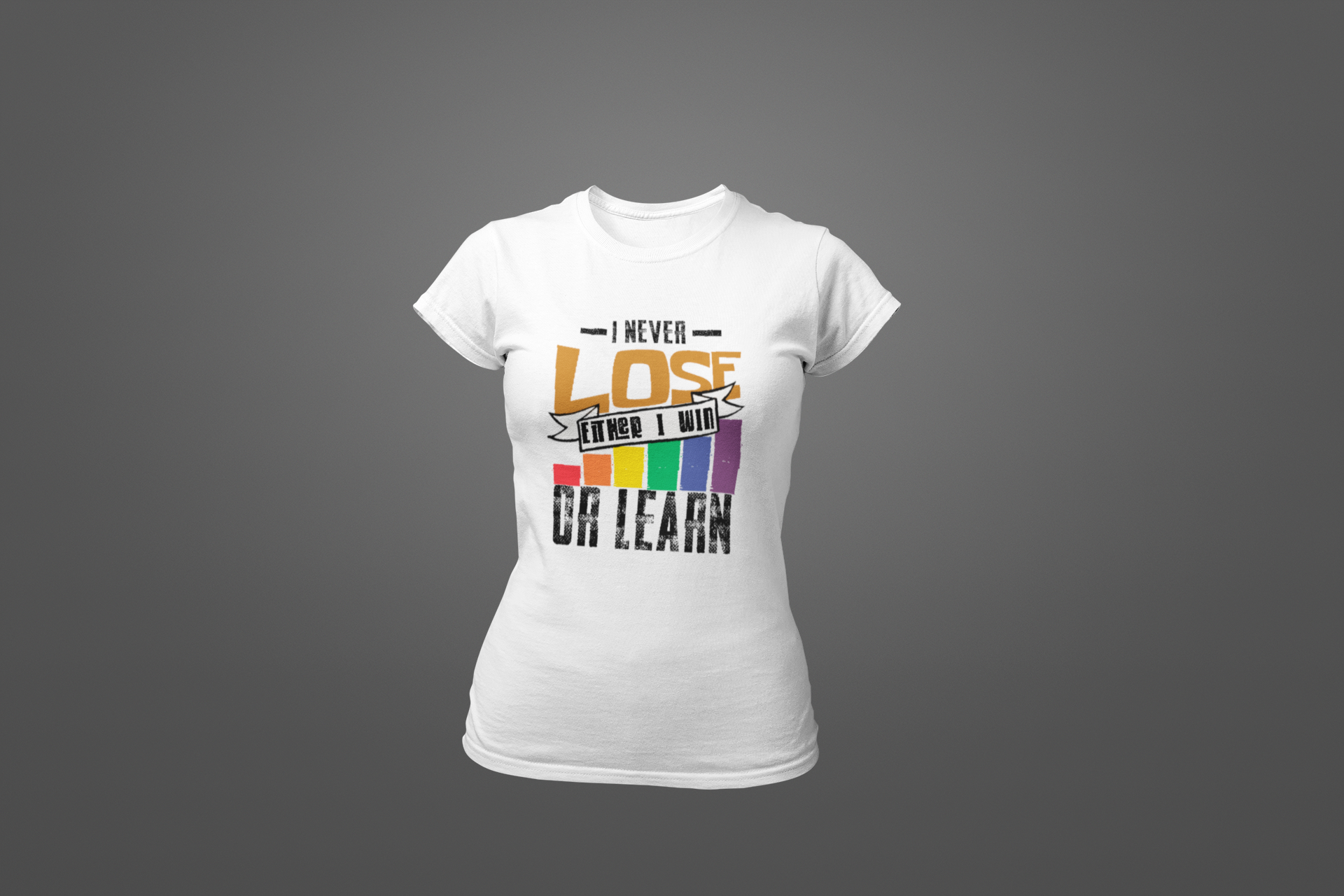 Polera Trade "I Never Lose" – La mentalidad del trader ganador