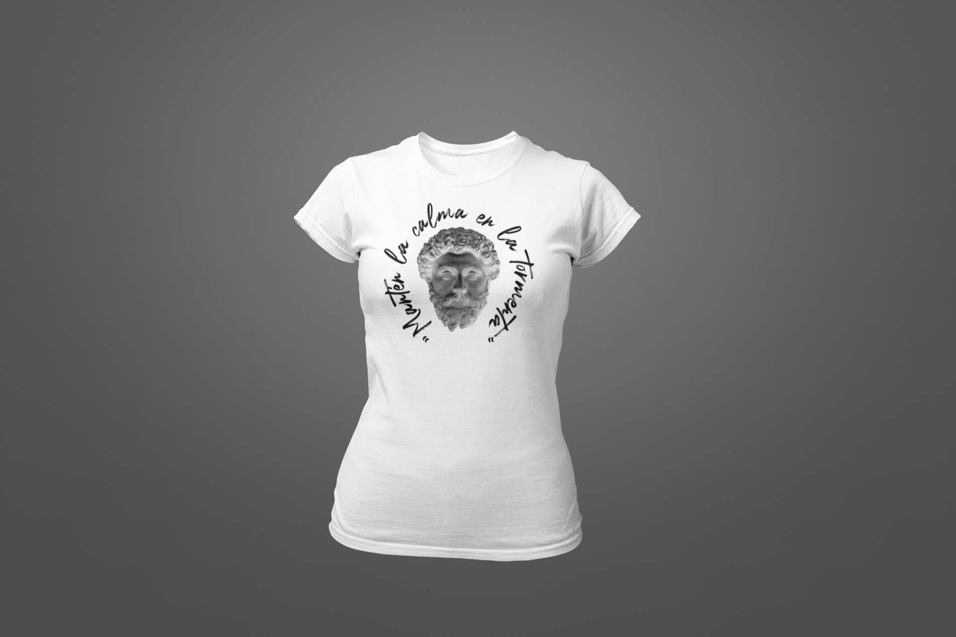 Polera Estoico "Mantén la calma en la tormenta" – Solo los fuertes dominan el caos