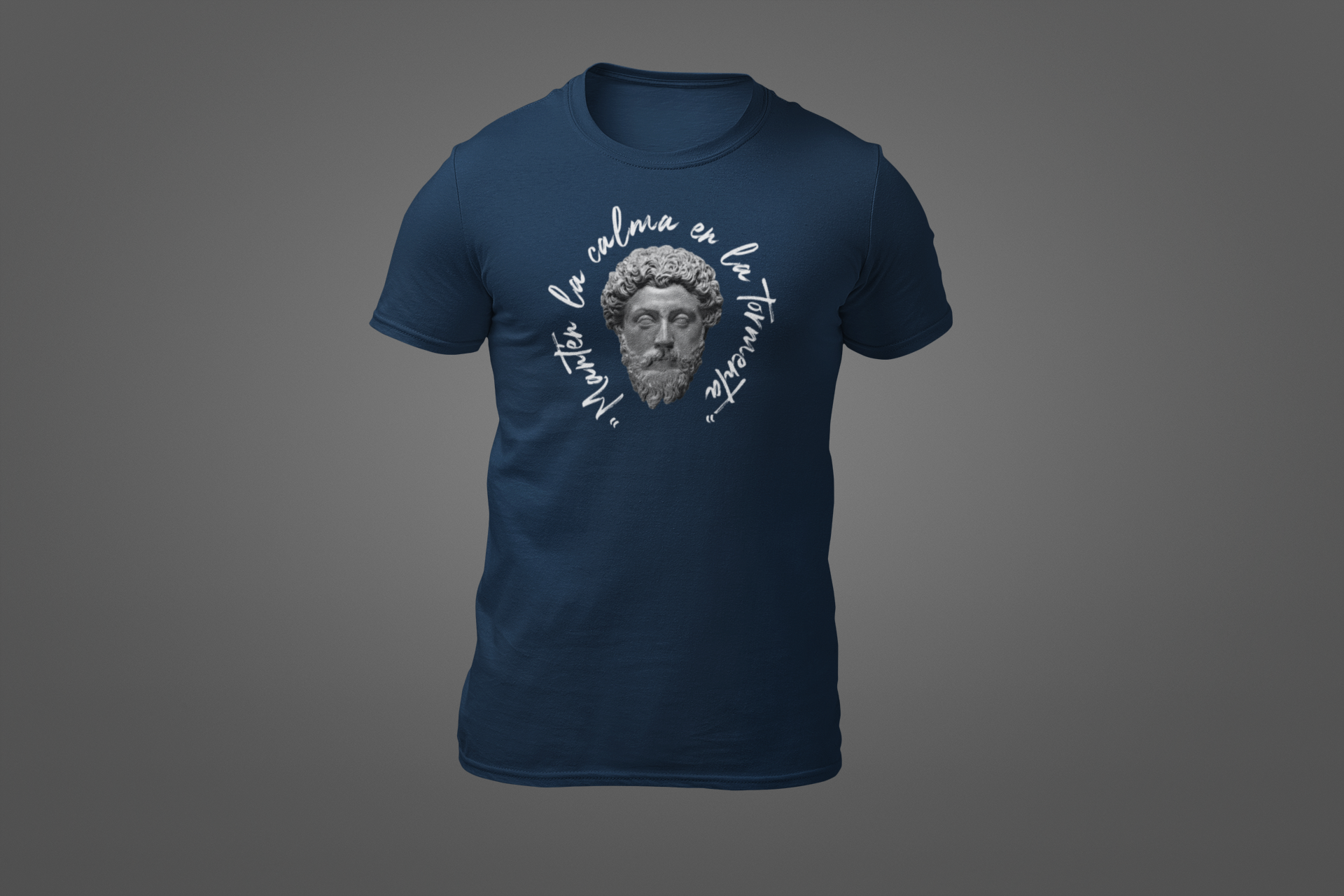 Polera Estoico "Mantén la calma en la tormenta" – Solo los fuertes dominan el caos
