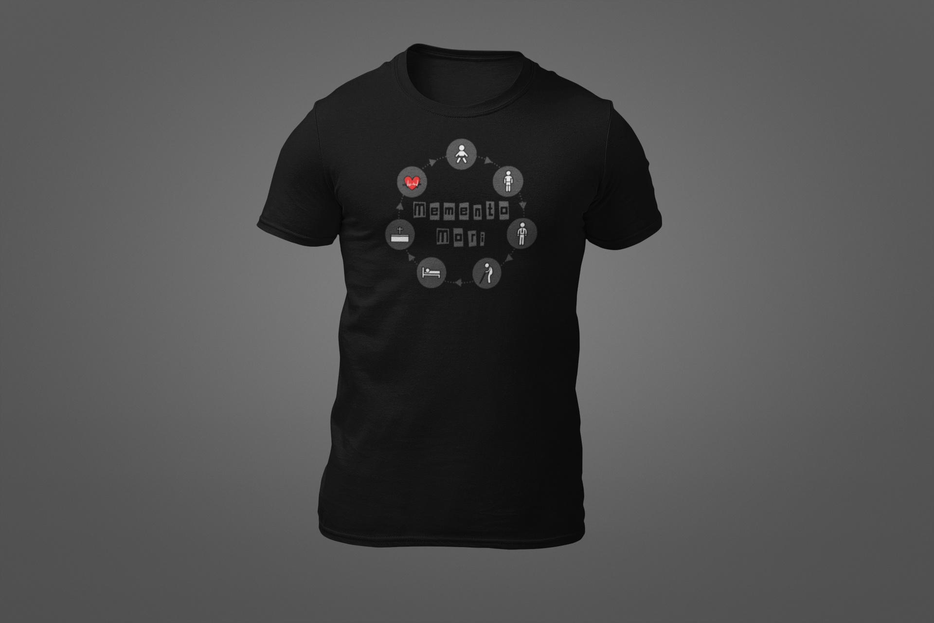 Polera Estoico "Memento Mori" – El tiempo es el único recurso que no vuelve