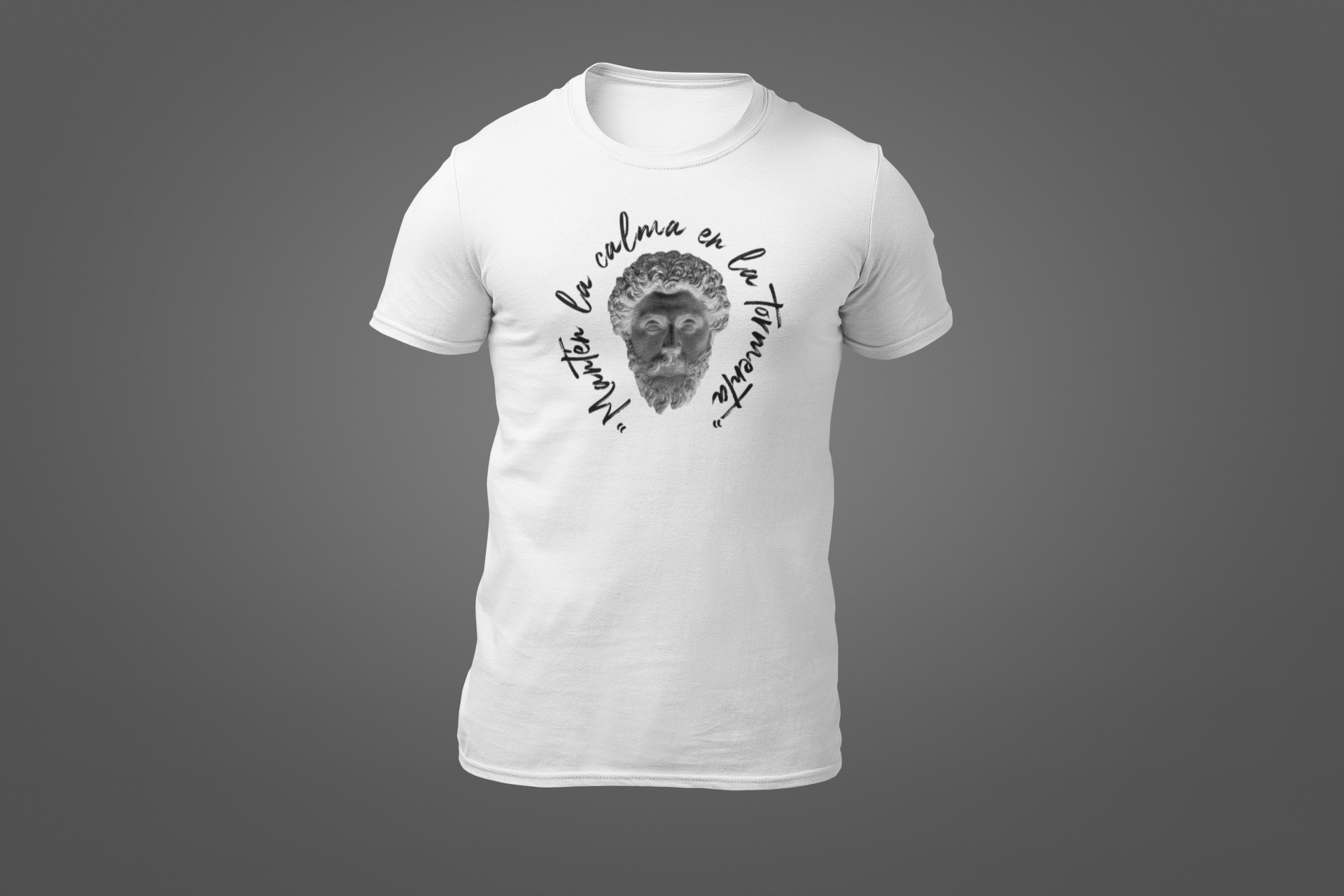 Polera Estoico "Mantén la calma en la tormenta" – Solo los fuertes dominan el caos