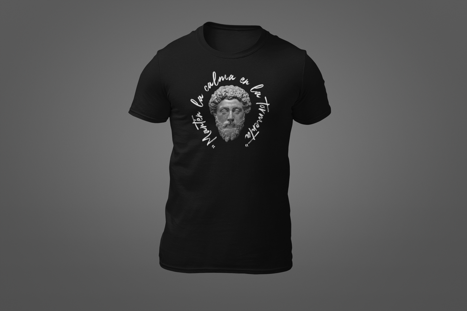 Polera Estoico "Mantén la calma en la tormenta" – Solo los fuertes dominan el caos