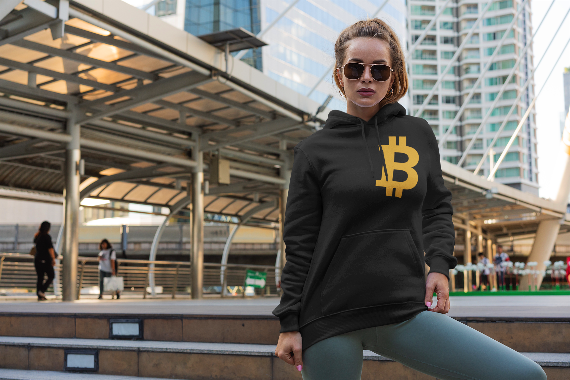 Hoodie Trade "Crypto Bold" – Bitcoin Edition