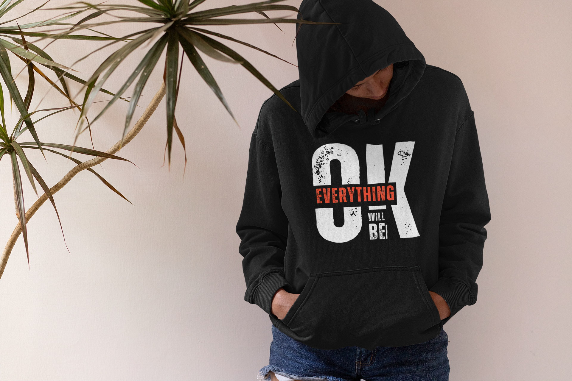 Hoodie Estoico "Everything Will Be OK"