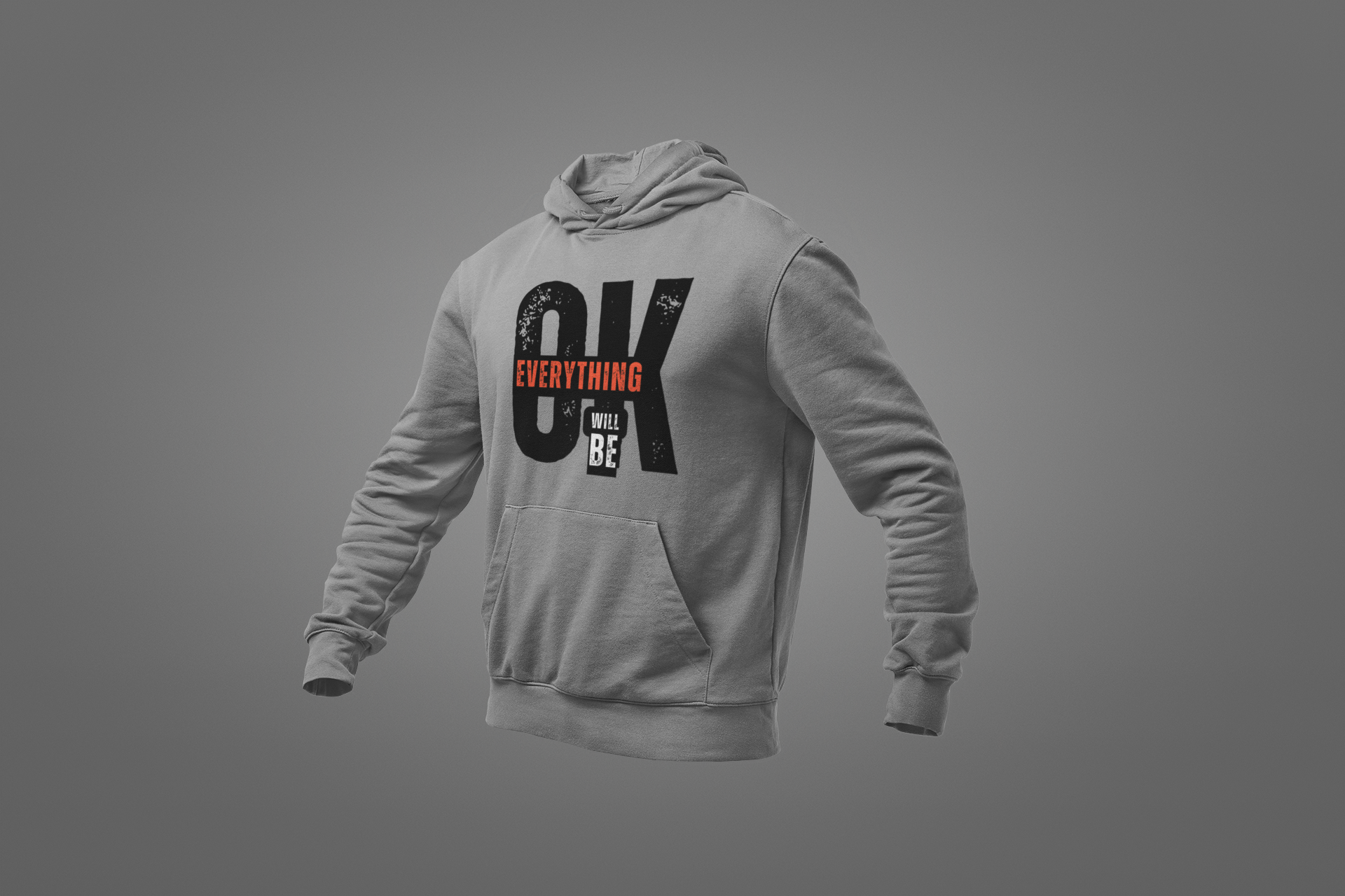 Hoodie Estoico "Everything Will Be OK"