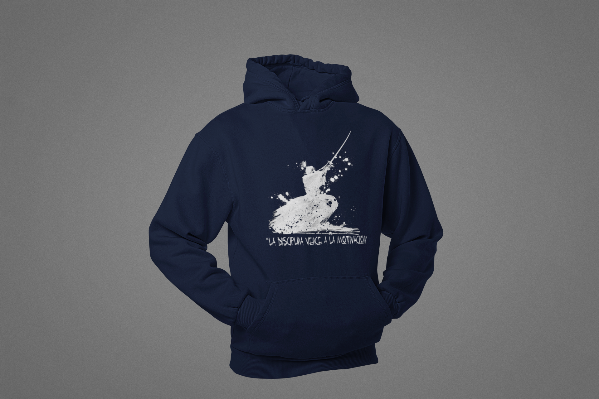 Hoodie Estoico "La disciplina vence a la motivación"