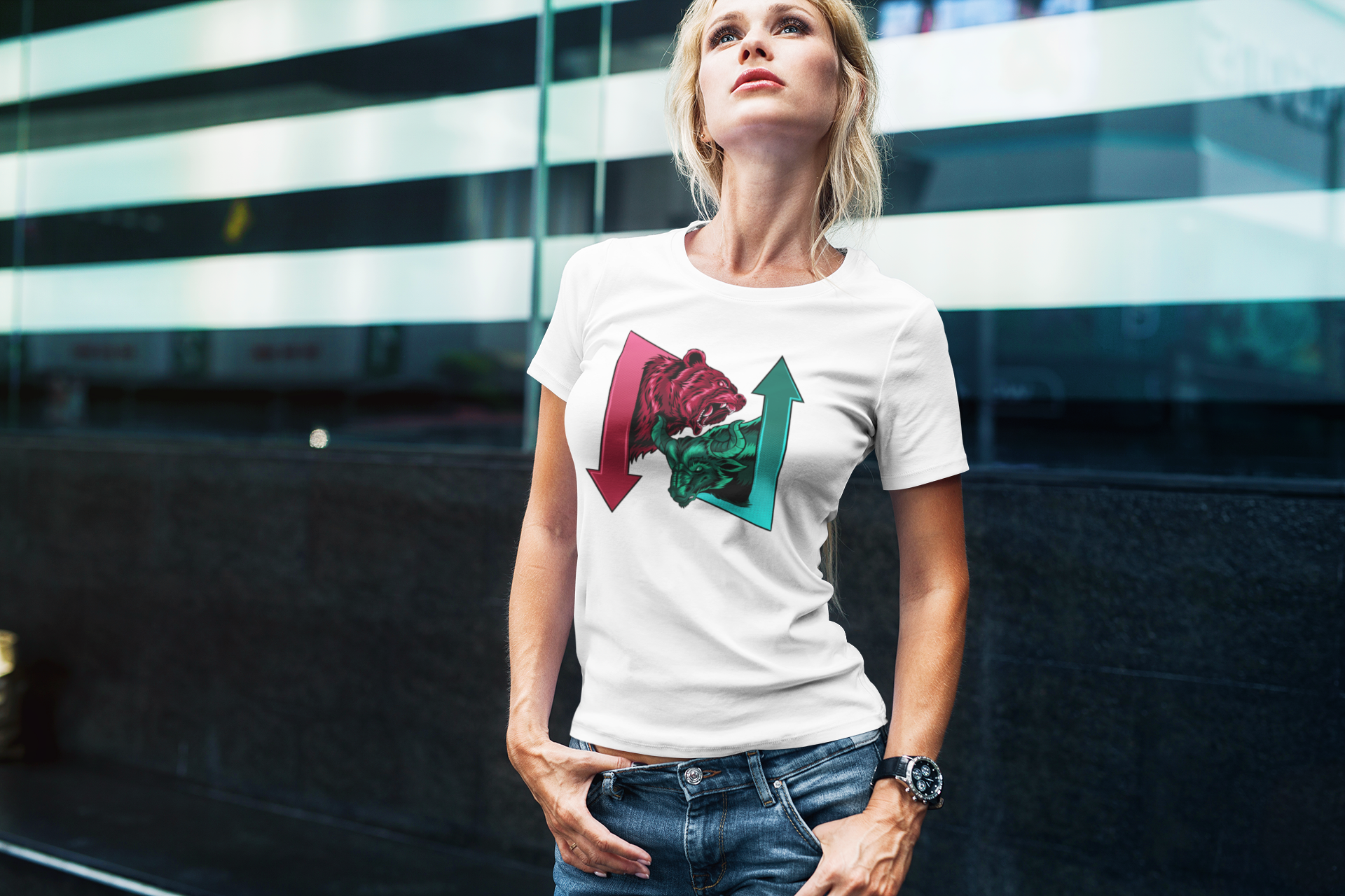 Polera Trade "Bull & Bear Arrows" – La dirección del mercado