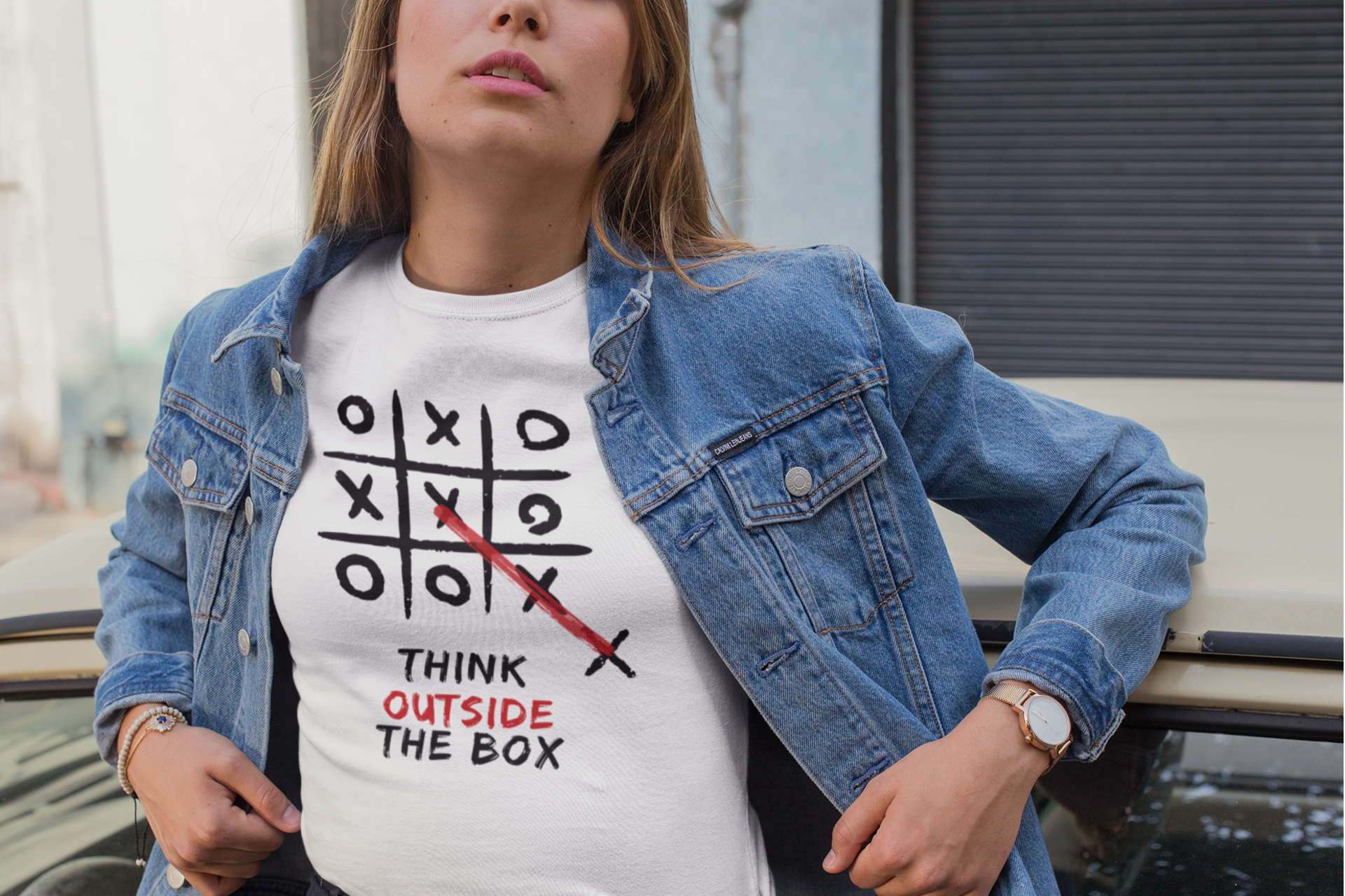 Polera Estoico "Piensa fuera de la caja" – Rompe los límites