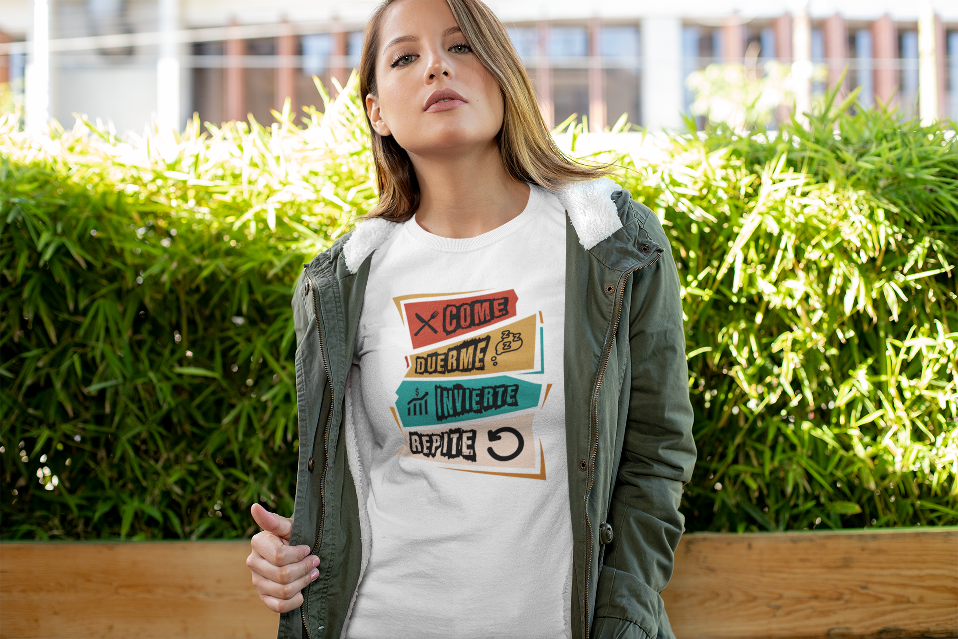 Polera Trade "Come, Duerme, Invierte, Repite" – Rutina de un trader