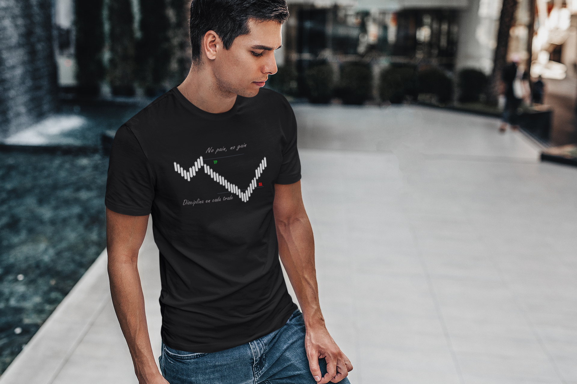 Polera Trade "No Pain, No Gain" – Resiste, aprende, gana